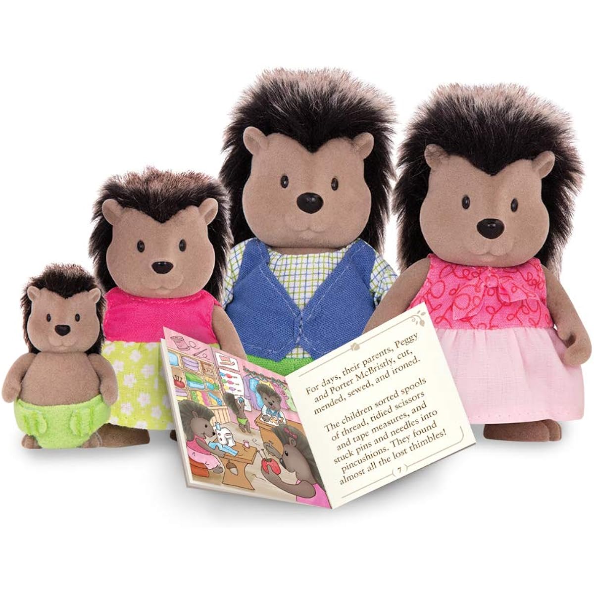 Li'l Woodzeez 255-W6461 The McBristly Palm Family with Storybook