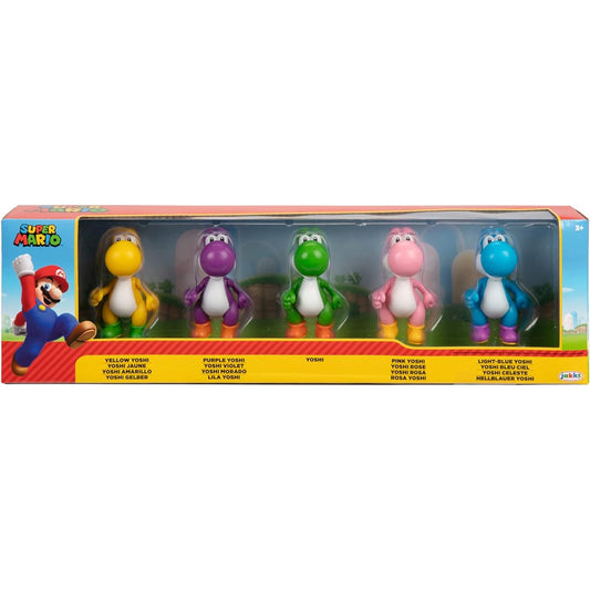 Nintendo Yoshi Figures Set of 5 2.55 Inch