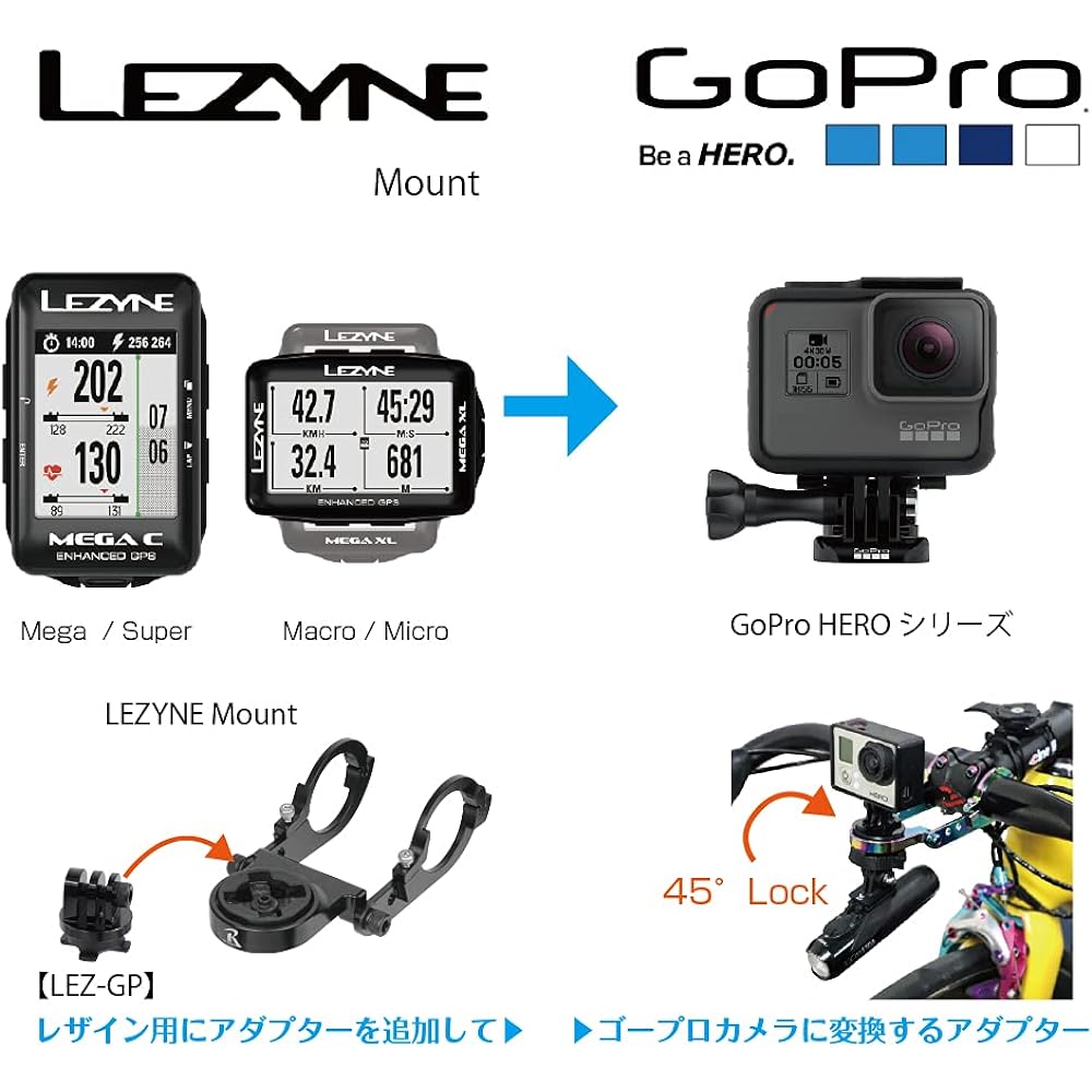 REC-MOUNTS camera adapter (Lezine mount → GoPro camera) [LEZ-GP]