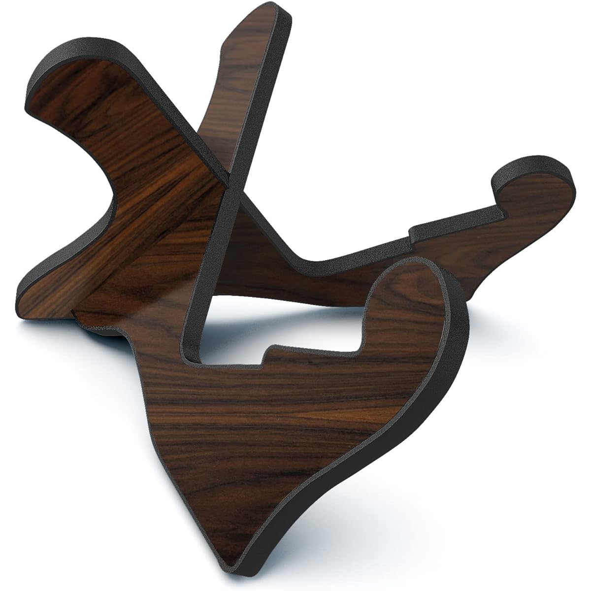 Guitar Stand Wooden Guitar Stand Portable Folding Instrument Holder for Acoustic Classic Electric Bass Guitar (Black Walnut)
