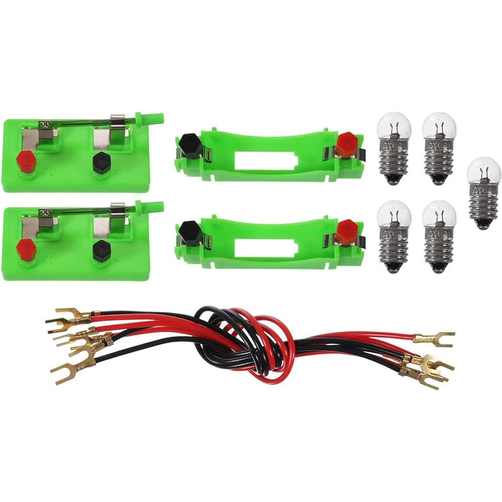 PATIKIL Physics Experiment Set 3 Pieces Physics Laboratory Electrical Kit Circuit Electrical Science Kit Series Parallel Circuit for Teaching Learning Teaching