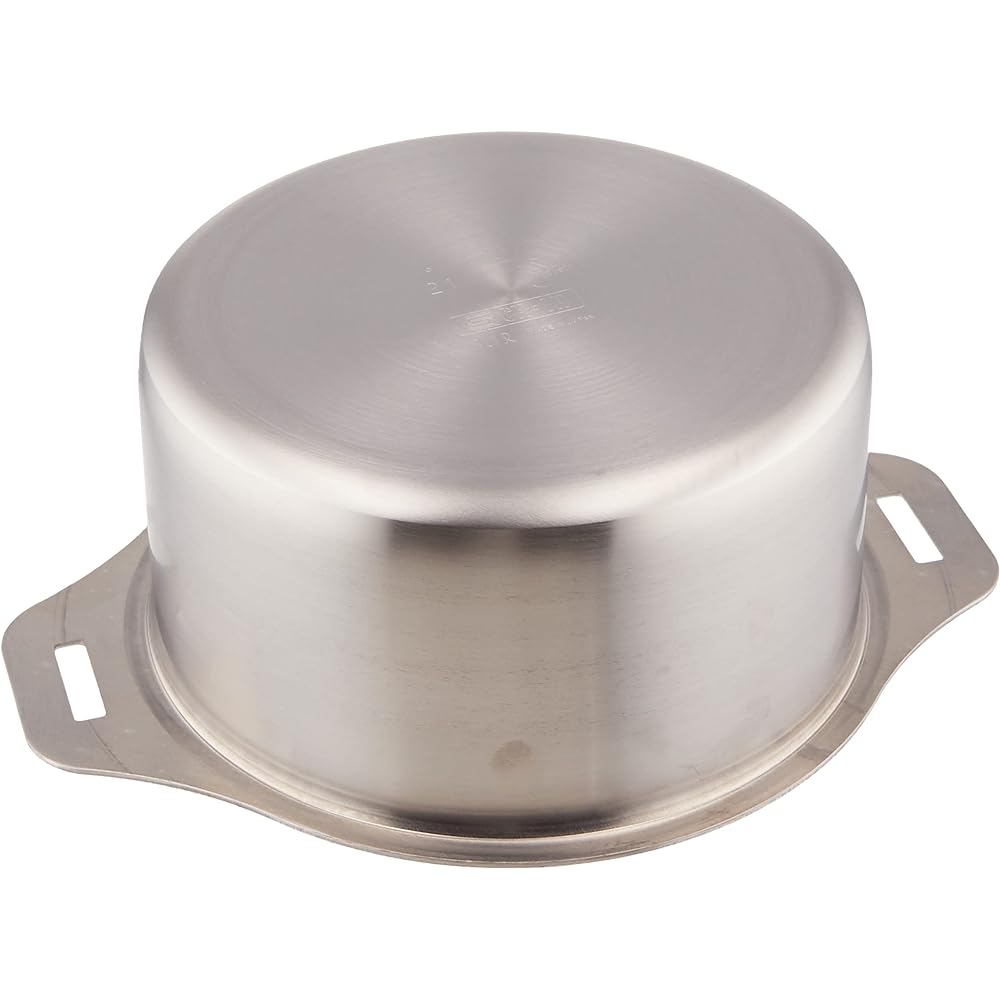Wahei Freiz Tsubame Sanjo 2-piece pot with removable handle, 14 cm 16 cm, stainless steel, IH compatible, Tsubame Sanjo EM-028