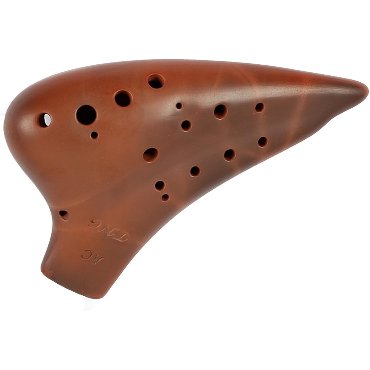 TNG Ocarina Musical Instrument [12 Holes / Double/Alto/C Key/Purple Sand/Red Clay] AC Multiple Tubes (with fingering chart) (with special case) ocarina High-grade Wind Instrument
