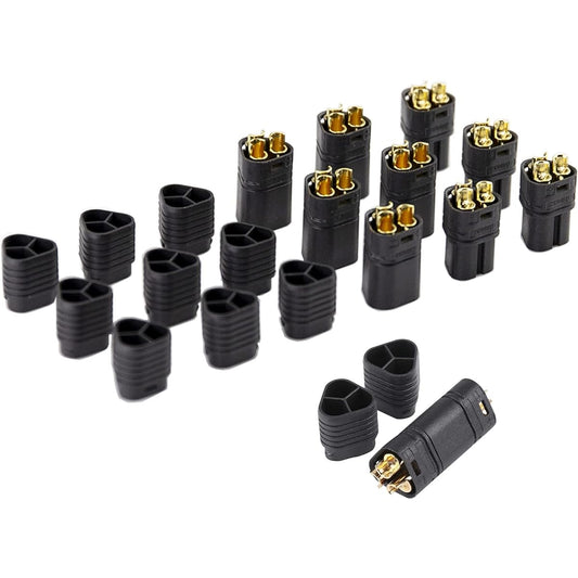 Amass MT60 3 Pole 3.5mm ESC to Motor Bullet Plug with Housing for RC Car Boat Quad 5 Pairs