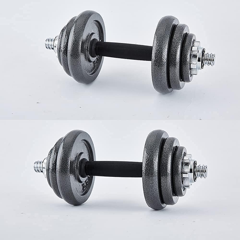 HAN FORM Dumbbell 30kg Iron Array Barbell Set Adjustable Extension Shaft with Storage Case