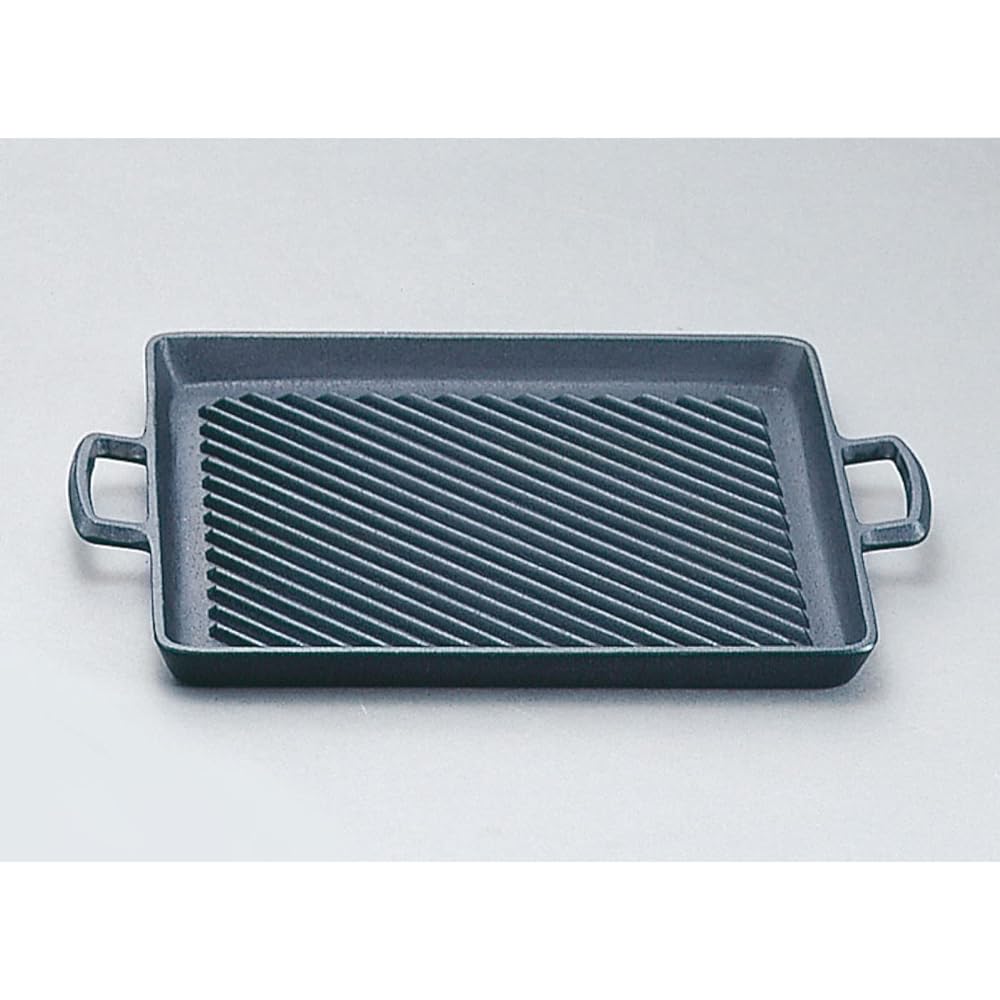 Iwachu Oil Plate Grill Black Baked Nanbu Tekki 23014