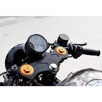 DKMOTORK 0011 Digital Gauge Motorcycle Speedometer/Tachometer/Odometer MPH KM/H Universal Multifunction Indicator Light Display Black