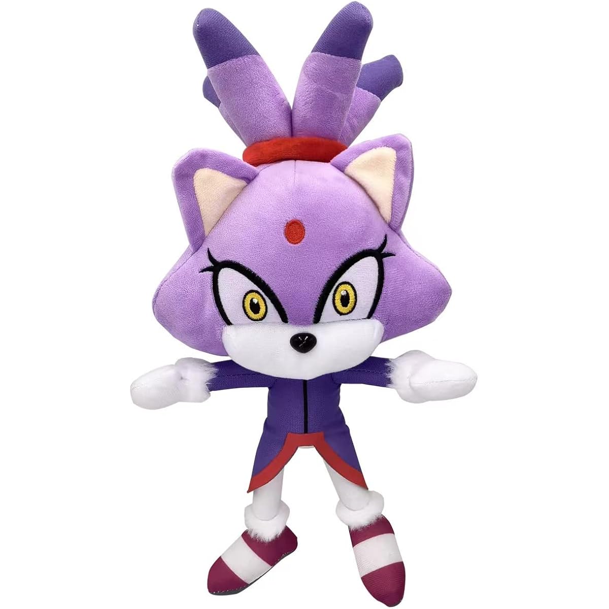 Hog Plush Cat Purple Stuffed Animal for Kids Boys Girls 13"