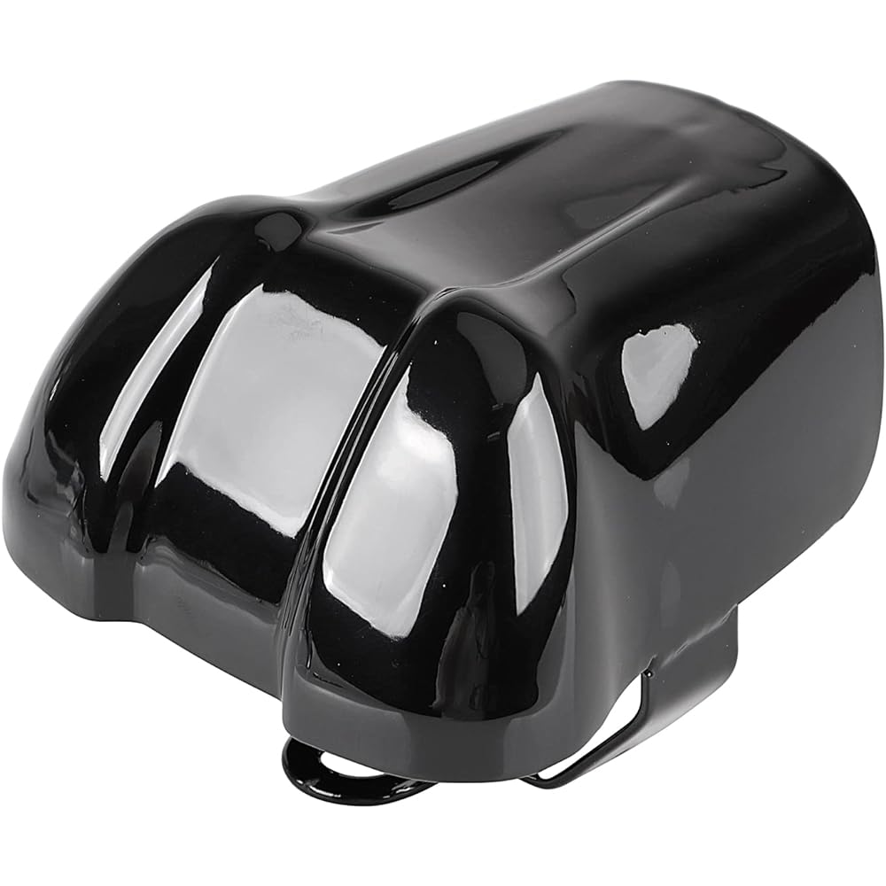 XMMT Vivid Black Waterfall Horn Cover Compatible with Harley Touring Electra Glide Street Glide Road Glide Ultra Classic 1995-2020