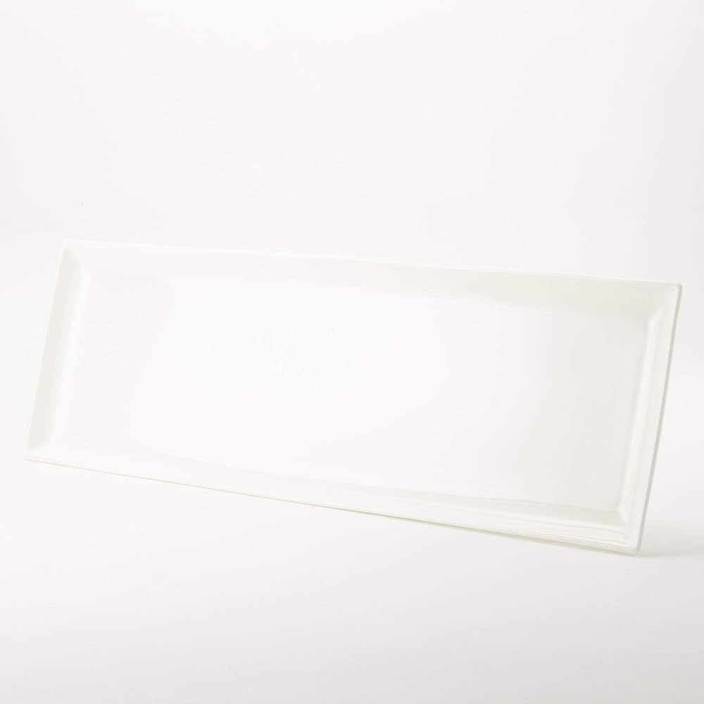NARUMI Plate Dish Esprit White 48cm Long Angle Microwave Warmable 50180-9557