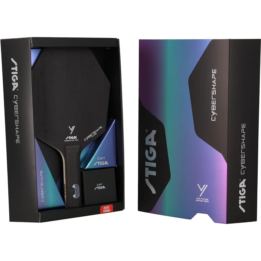 STIGA Table Tennis Hexagonal Racket Cyber Shape Carbon CWT
