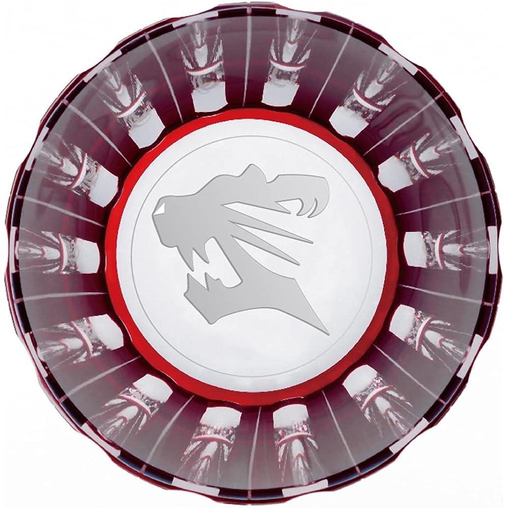 NARUMI Pair Glass Glass Works Zodiac Sign (Tiger) Black & Red 120cc 2 Customer Set Cold Sake Cup GW6000-2222