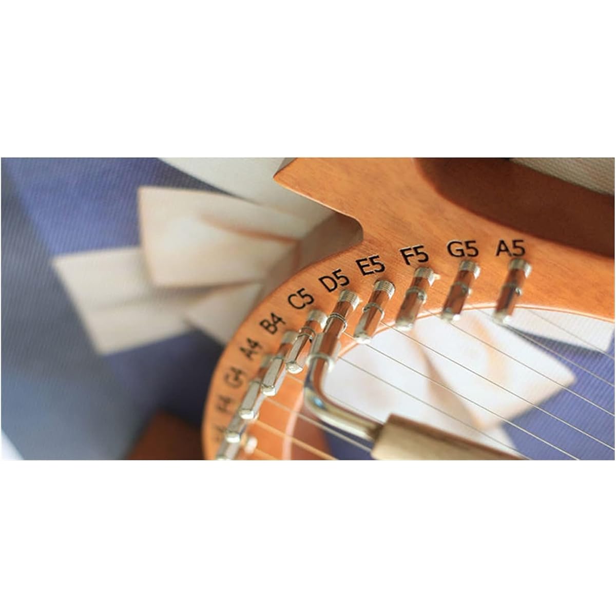 WowZza Portable Lyre Harp Stringed Instrument Professional Lyre Harp Musical Instrument Lyre Harp/1