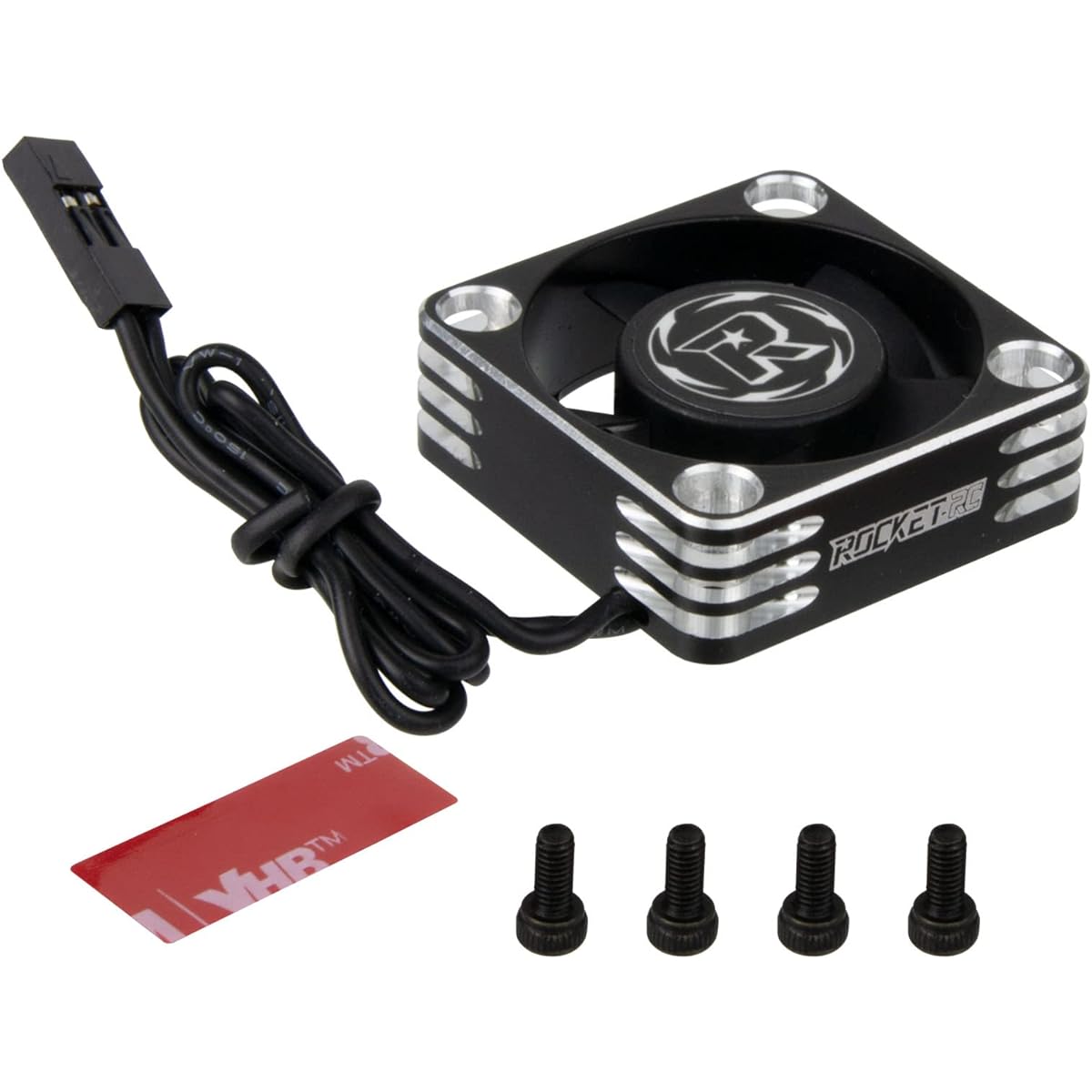 HOBOHY 30mm Motor Fan RC Model 540 550 Brushless Motor Heatsink 28000RPM ESC Cooling Fan for Traxxas, Arrma, Tamiya, SCX10, RC4WD, Wltoys, 1/8 1/10 1/12 RC Car Upgrade Parts (Golden)