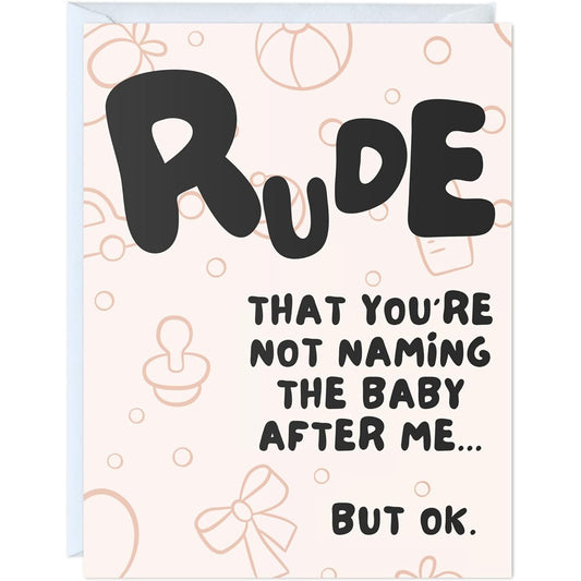 ALY LOU Funny Baby Cards Baby Shower Cards Congratulations Boy Girl Newborn Parents/New Parents/Newborn Greeting Cards (Sorry Not After Me)