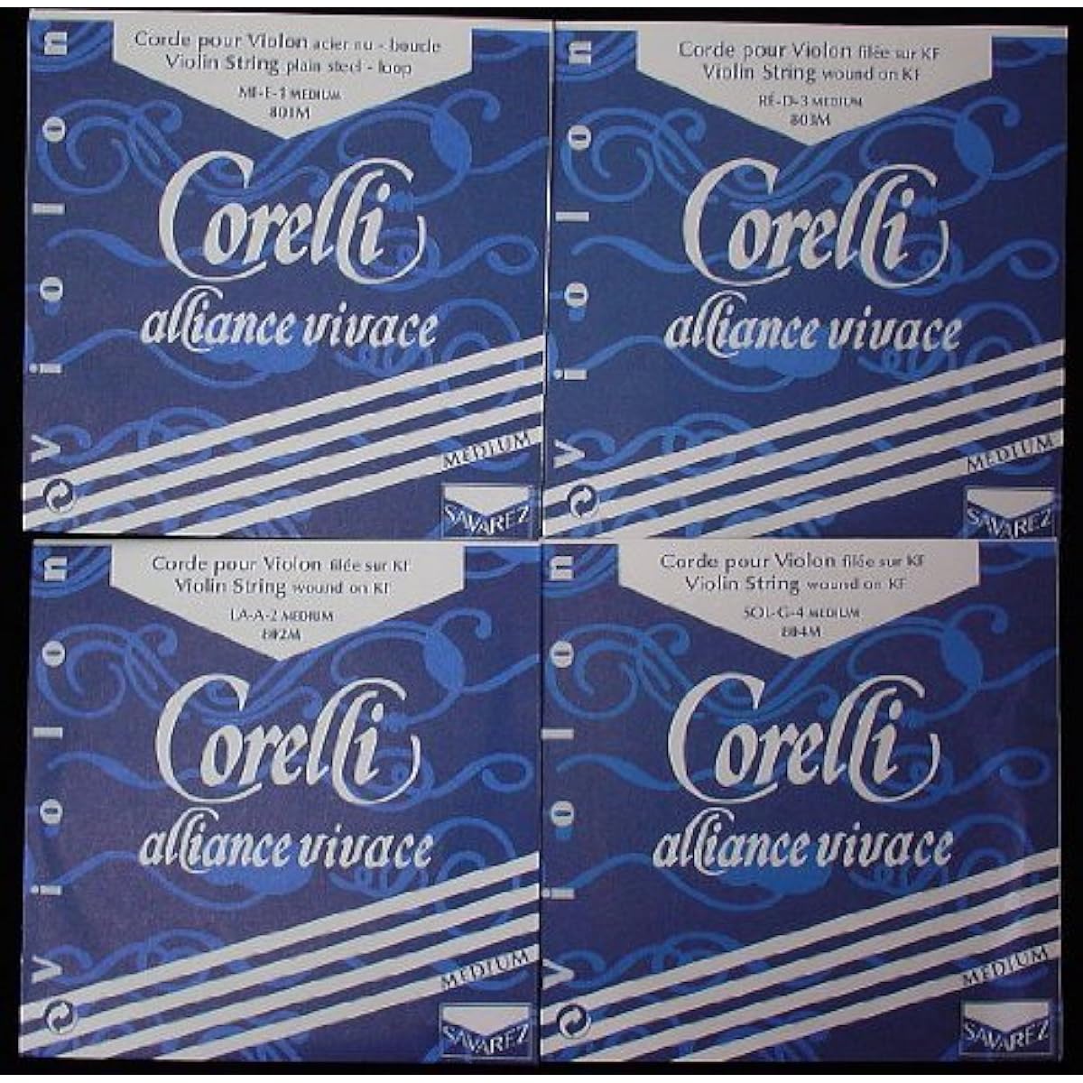 Violin strings Corelli Alliance Savalas 3/4-4/4 size 4 string set