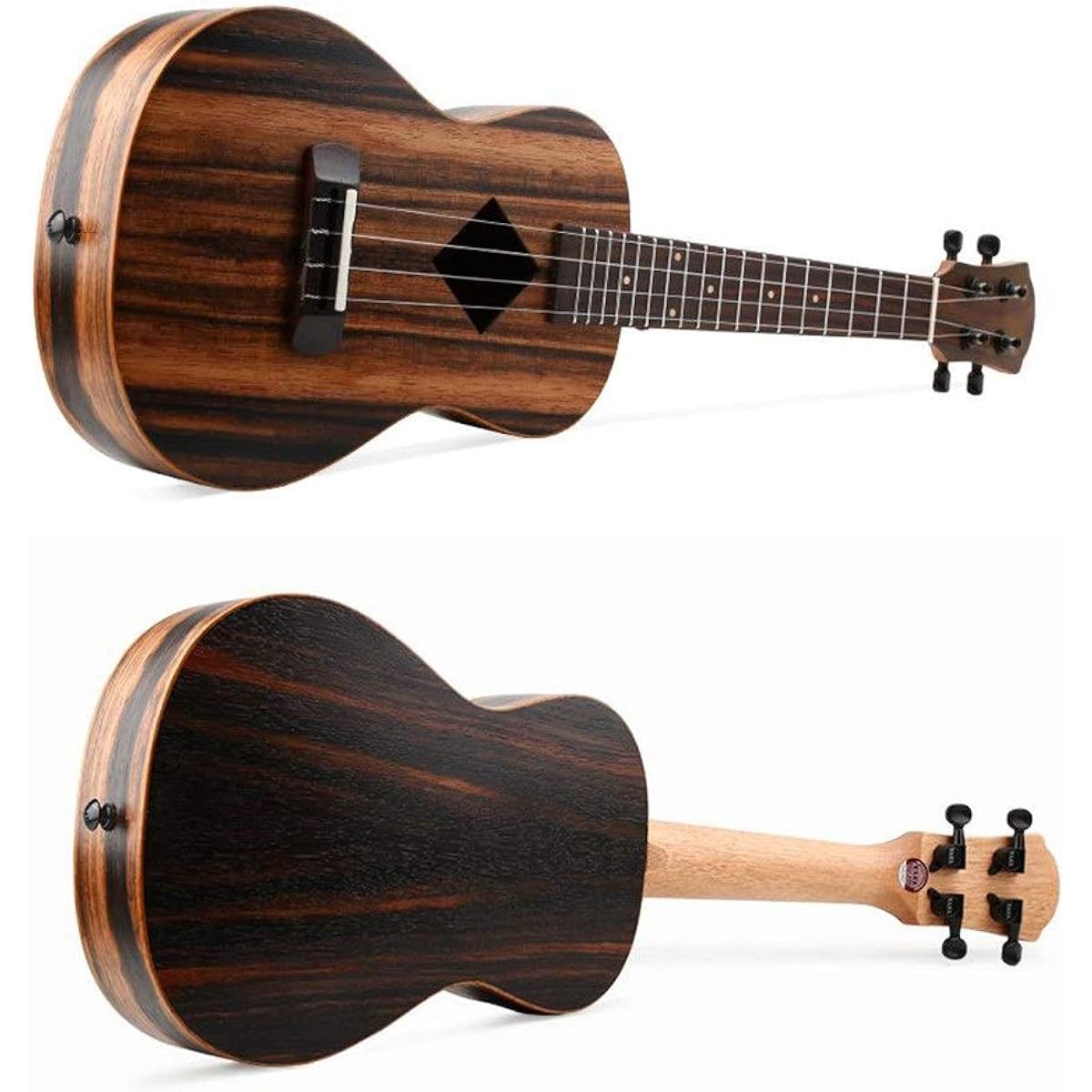 Ukulele 23 Inch Ebony Wood Carbon Strings Concert Ukulele Uke Hawaii Kids Small Guitar with Gig Bag Kids Adults Beginners Ukulele Sopra (Color: Wood, Size: 23 inches)