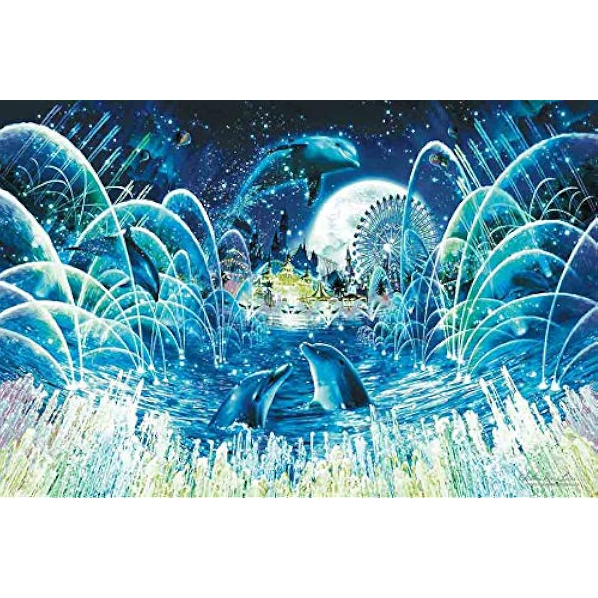 2016 Piece Jigsaw Puzzle Lassen Fountain Magic [Light-Up Puzzle] Very Small Pieces (50 x 75cm)