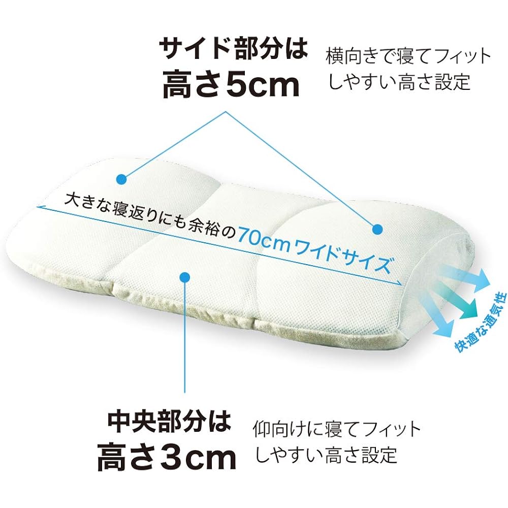 SEASONIE SE-P1019 Deep sleep pillow to enjoy the four seasons 70×40