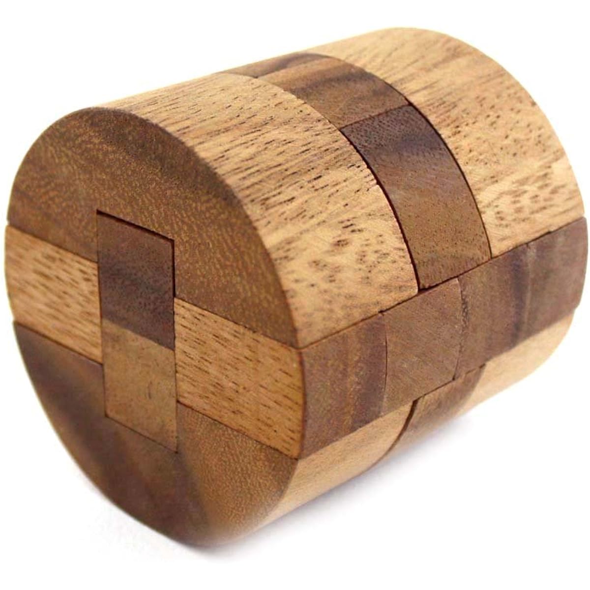 Round Diamond Brain Teaser Wooden Puzzle