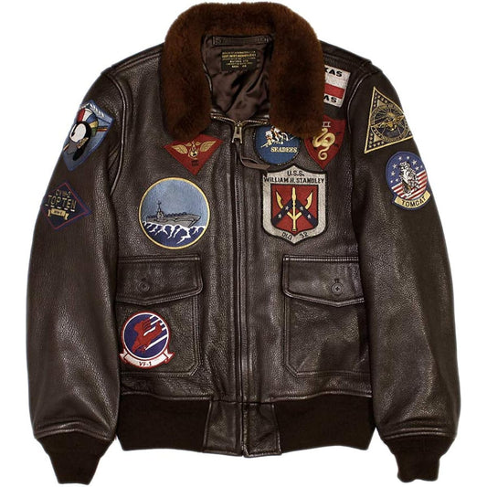 AVIREX "TOP GUN2 MODEL" G-1 FLIGHT JACKET GOAT LEATHER G-1 Jacket Top Gun 2 Model 2023 Goat Leather (38 inches)