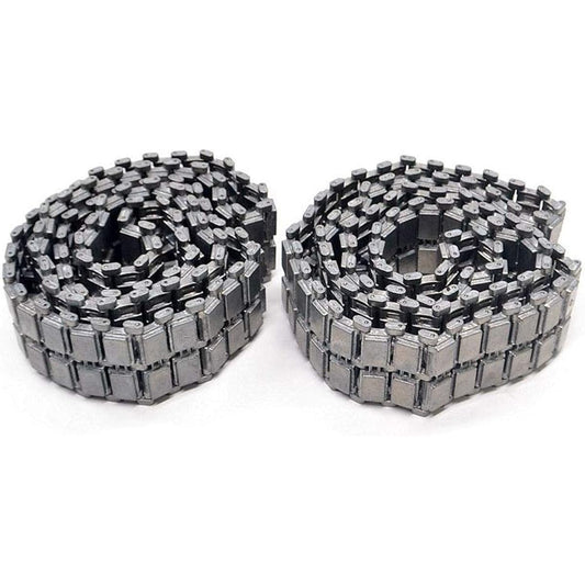 RC Tank Metal Upgrade Repair and Modification Parts Metal Chain Strap Caterpillar, Driving Wheel, Idler Wheel, Load-bearing Wheel, etc. Suitable for Henglong 1/16 US M1A2 Main Battle Tank (3918) (Metal track)