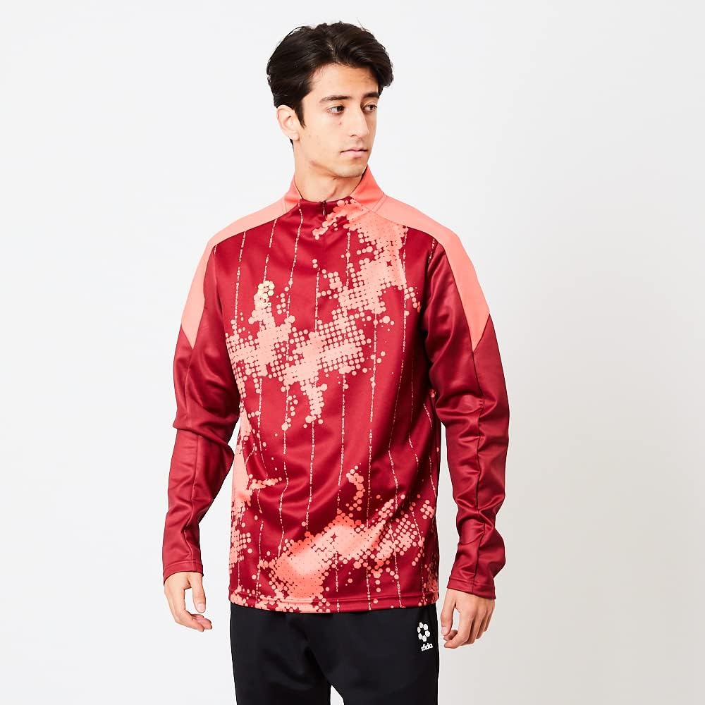 [Sfida] T-shirt Presser Double Knit Warm-up 1/4 Zip Top Men's