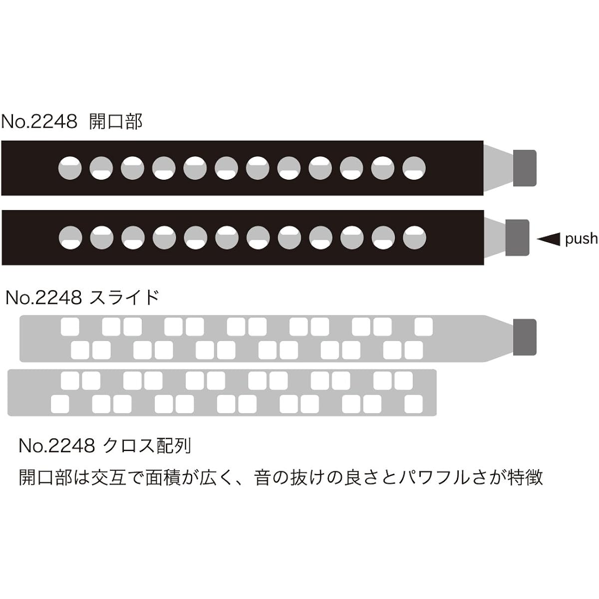 TOMBO Tombo chromatic harmonica μ-01 No.2248