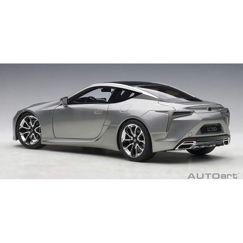 AUTOart 1/18 Lexus LC500 Titanium Silver Interior Color: Dark Rose Finished Product