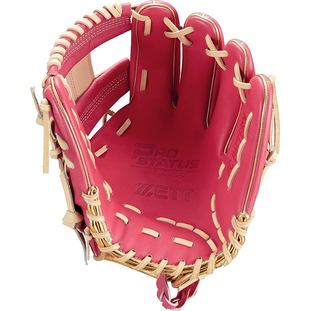 ZETT Soft Baseball Glove Prostatus Mother's Day Specification Kenta Imamiya Type Pink x Pastel Brown For Right-handed Throwers