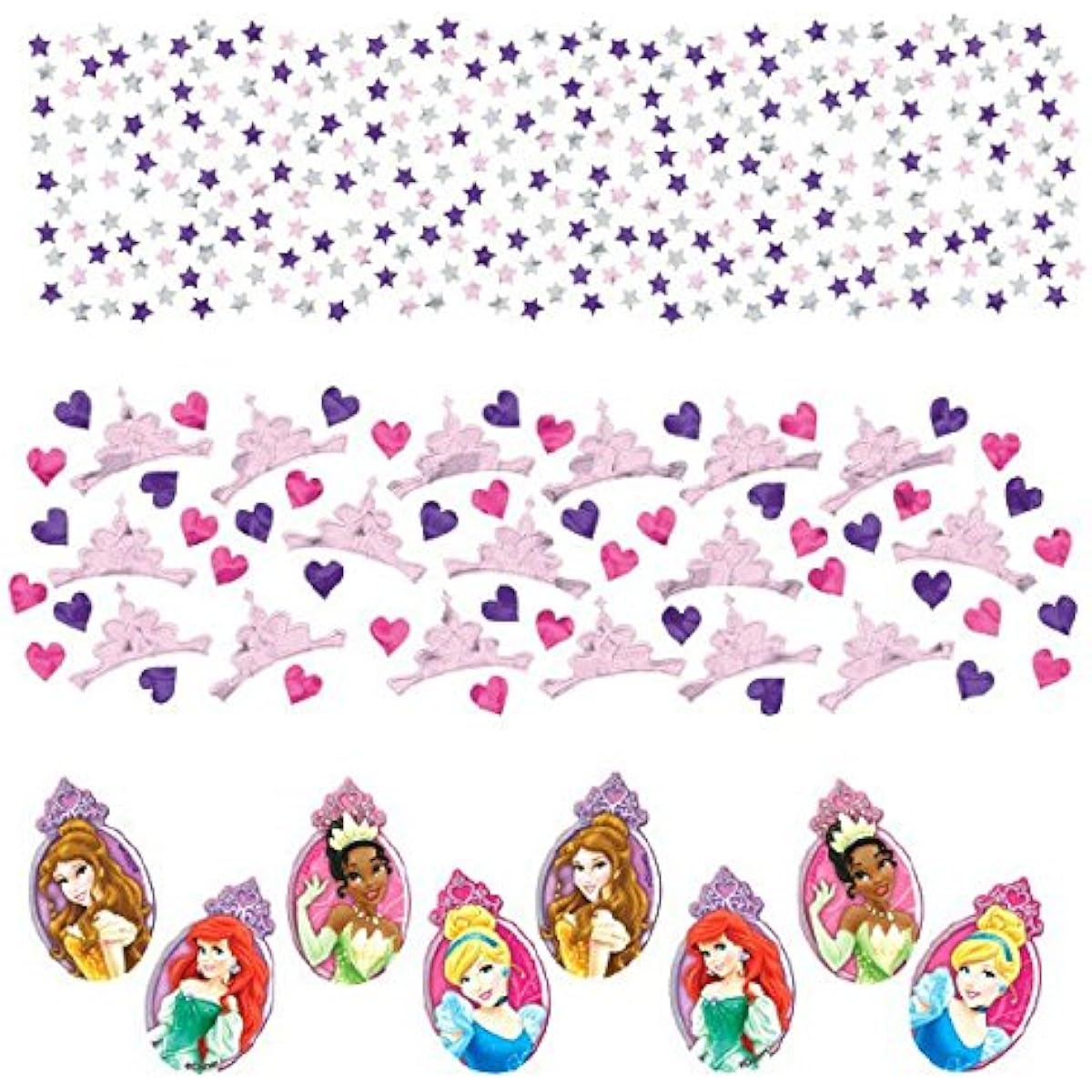 Disney Princess Sparkle Birthday Party Confetti Decoration Pack (1 pc) Multicolor 1.2 oz