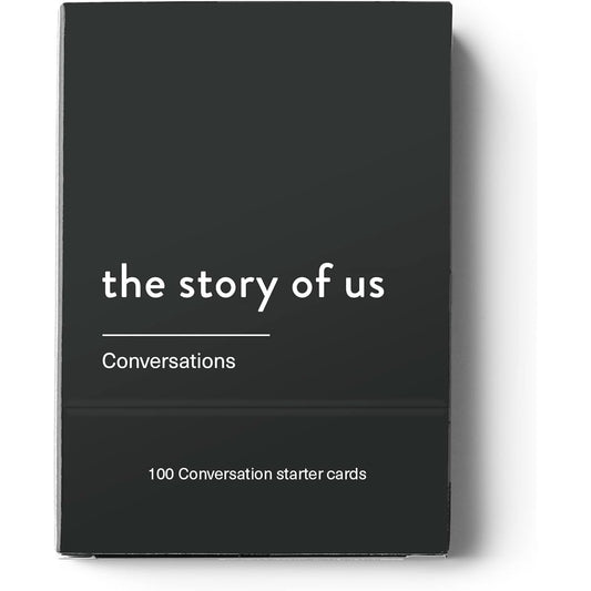 Mal Paper Story of Us Card Deck - Pack of 100 Discussion Prompts for Engaging, Open and Meaningful Conversations. A Powerful Tool for Relationships, Deep Connection and Mindfulness Gifts for Men and Women.