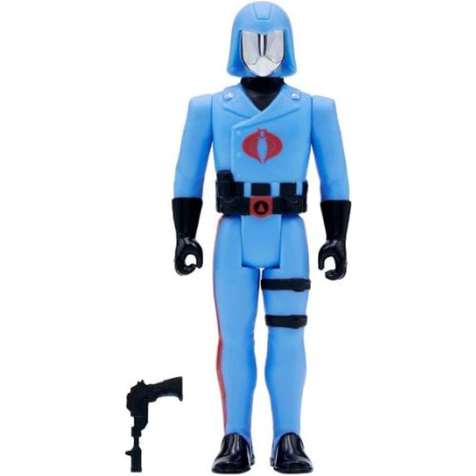 Super 7 G.I. Joe Reaction Wave 2 - Cobra Commander Vac Metal - Enemy Leader, Pale Blue, (RE-GIJOW02-CCO-01)