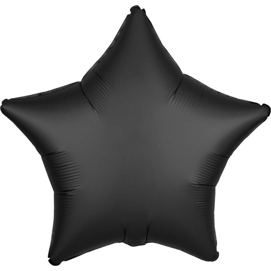 Anagram 19" Star - Satin Luxe Onyx Foil Mylar Balloon