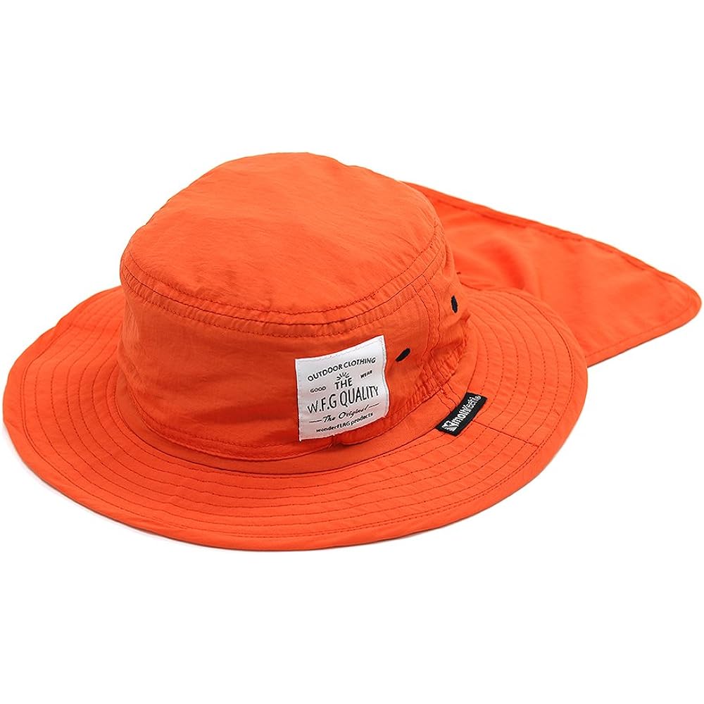 Moskihi Hat Orange LL Insect Repellent with Quick Dry Sunshade HB-001A