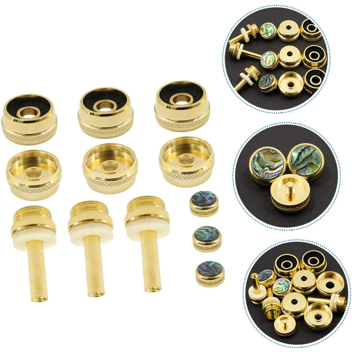 VICASKY 4 Piece Trumpet Set Horn Tool Trumpet Buckle Snap Trumpet Snap Button Trumpet Button Simple Trumpet Accessories Trumpet Kit