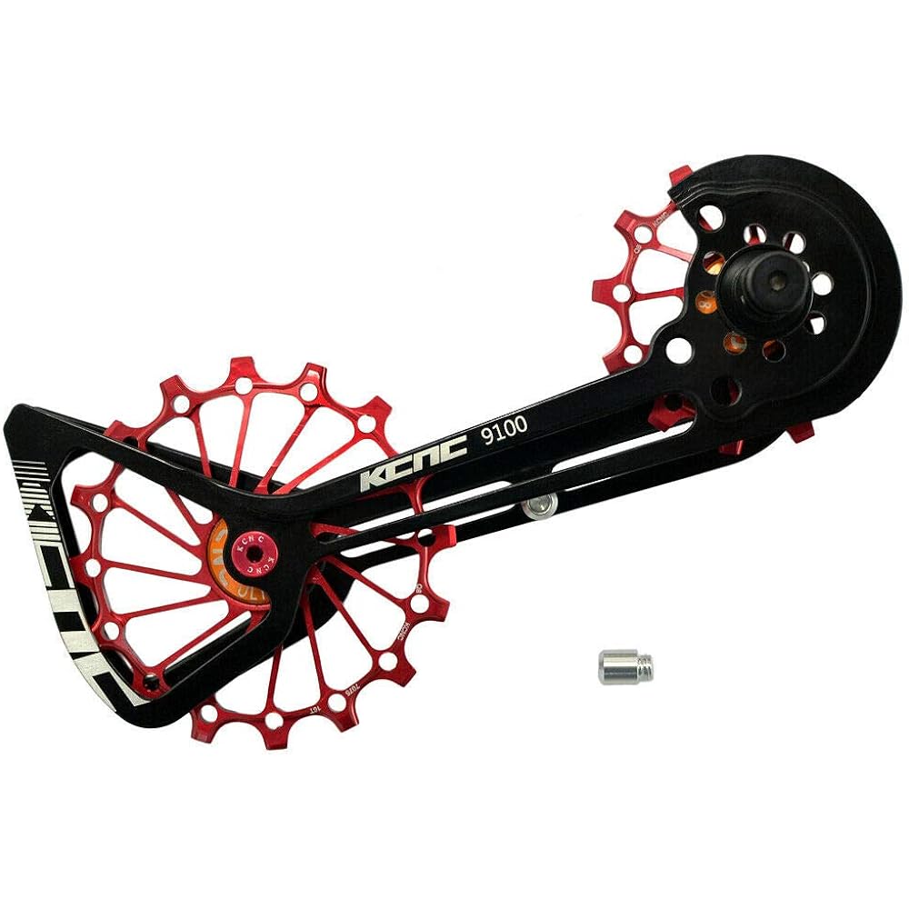 KCNC Road Oversized Pulley OSPW Cage For Shimano Dura-Ace/Ultegra R8000/R9100, Red, KOT39-001R, SK2262