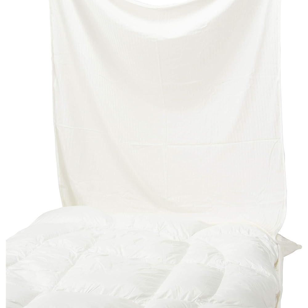 [Genuine French Bed] Duvet Cover White Double (Width 190 x Length 210 cm) "Line & Earth N" 100% Cotton Antibacterial Deodorizing 360110300