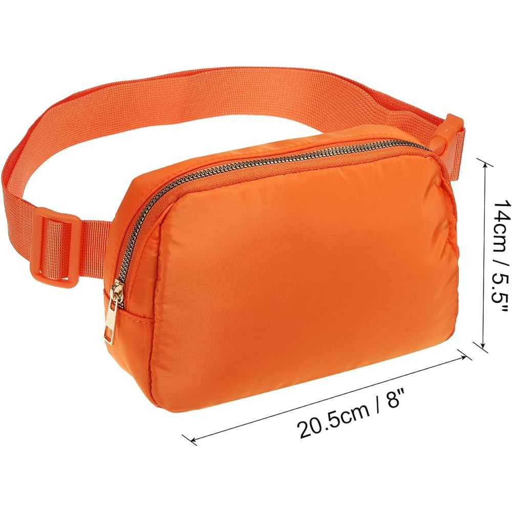 PATIKIL Fanny Pack Waterproof Belt Bag Men & Women Adjustable Crossbody Bag Waist Bag for Running Travel Workout Orange