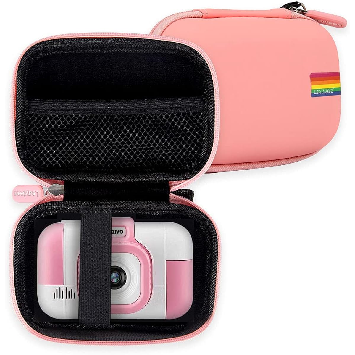 Leayjeen Kids Camera Case for SUZIYO Kids Digital Selfie Camera - Easter Birthday Gift for Girls and Boys Ages 3-9 (Case Only) - Pink