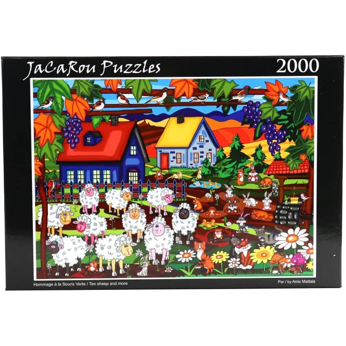 JaCaRou Puzzles 10 Sheep etc. 2000 Piece Jigsaw Puzzle