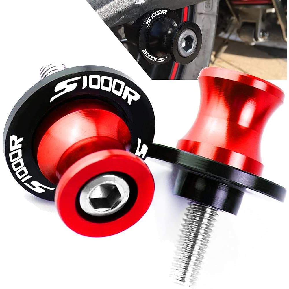 Swing Arm Spool Stand Screw Slider Motorcycle M8 Stand Screw Accessories Swing Arm Spool Slider 8MM Stand Screw For B-M-W S1000R S1000RR 2014 2015 2016 2017 2018 (Color: Orange)