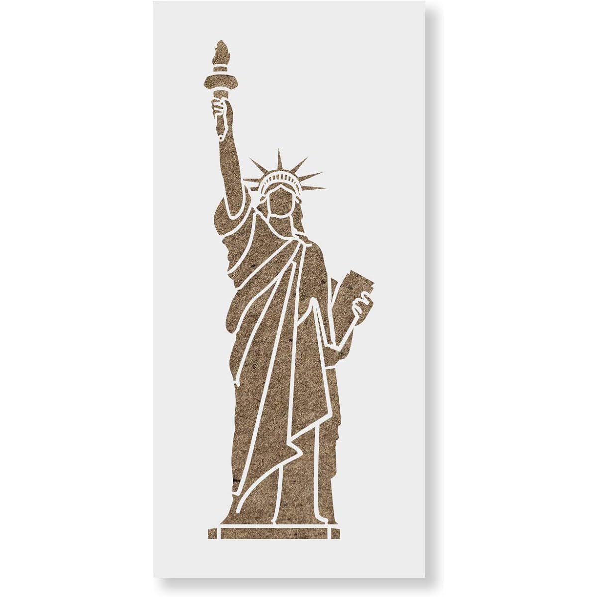 Statue of Liberty Stencil Template for Walls and Crafts Reusable Stencils for Painting Small & Large Sizes