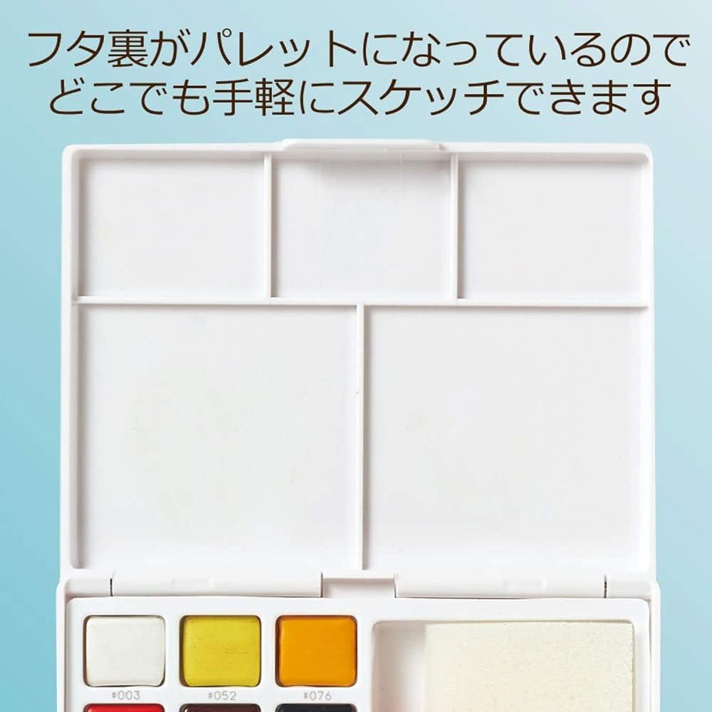 Sakura Crepas Paint Solid Watercolor Petit Color 12 Colors 6 Pieces NCW-12 (6)