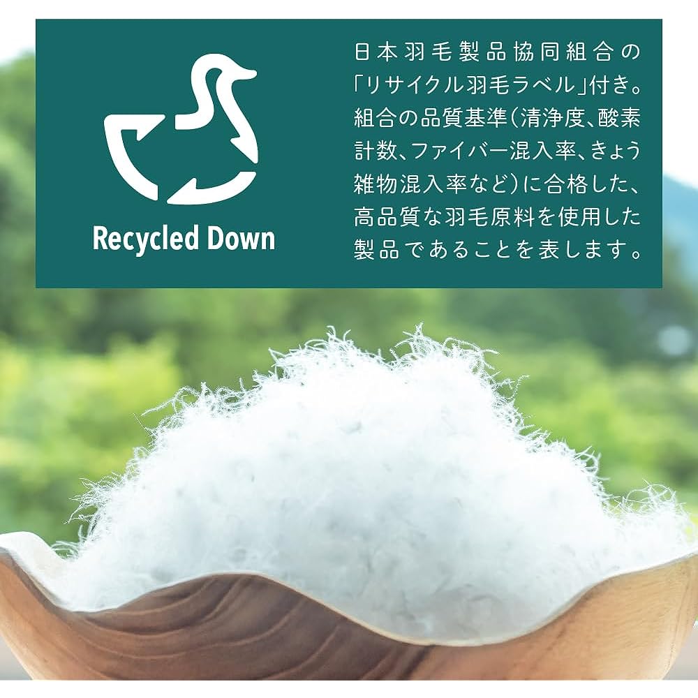 [Futon Kobo Google] Down Comforter Renew Down 85% Single Size 150cm x 210cm Creamy White 1.0kg Down Comforter Down Comforter