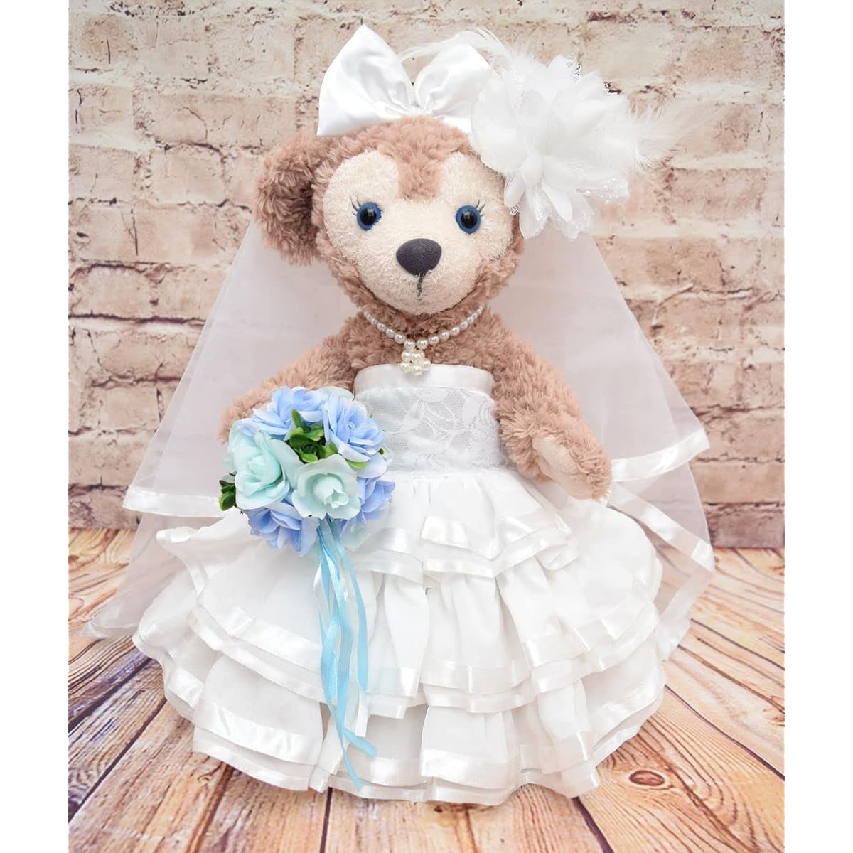 Teddy Bear Mail Order Alice Duffy & ShellieMay Wedding Costume Set No.103 Blue Body not included For S size