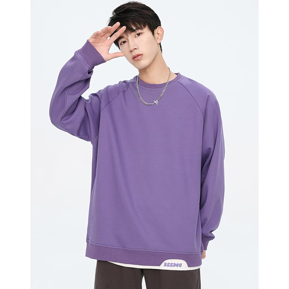 [Cloudstop] Men's Sweatshirt, Oversized, Plain, Popular, Pullover Sweatshirt Top, Casual, Stylish, Simple, Stylish, Drop Shoulder, Loose, Jersey Fabric, Hoodie, Unisex, Spring/Autumn Clothes