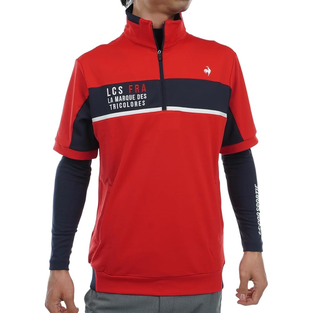 [Le Coq Sportif Golf] Cut and Sewn Inner Layering Midler Stretch Sweat Absorbent UPF50 Golf QGMWJL50W Men's