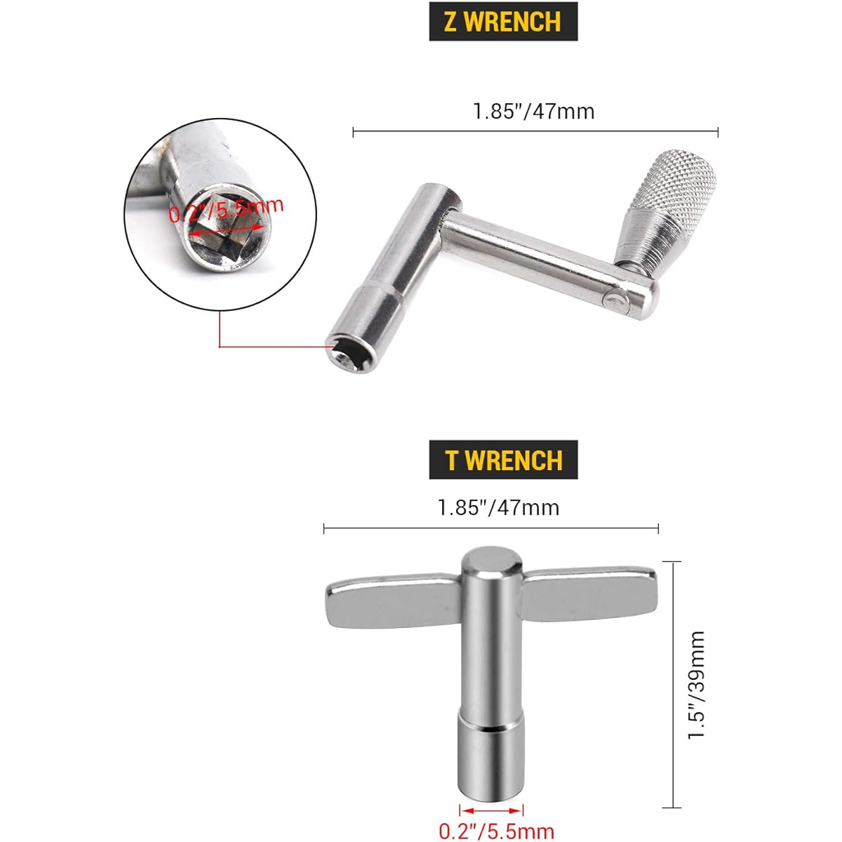 Facmogu 23PCS Cymbal Replacement Accessories, Cymbal Stand Felts, Drum Cymbal Felt Pads Include Wing Nuts, Washers, Cymbal Sleeves & Drum Key - Black