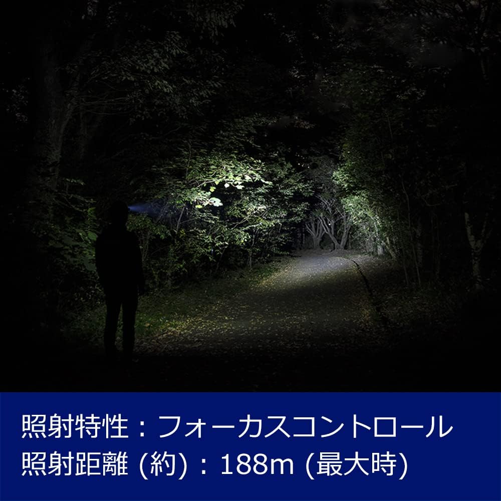 GENTOS LED headlight USB rechargeable [Brightness 670 lumens/Practical lighting 2.5 hours/Dustproof/Splashproof] Uses dedicated rechargeable battery or 3 AAA batteries (sold separately) Axley AR-100H